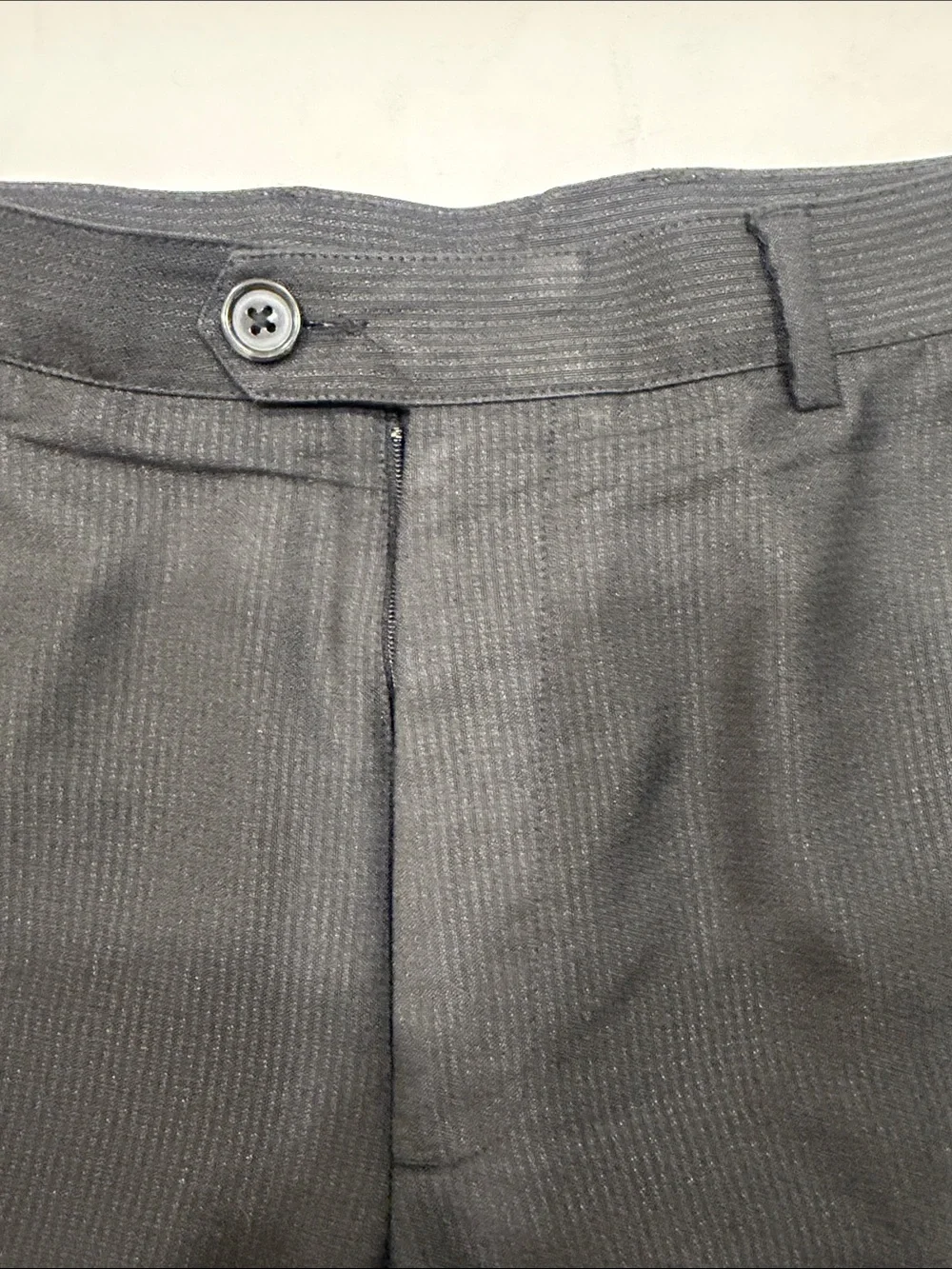 Perry Ellis Men's Black Pinstripe Dress Pants